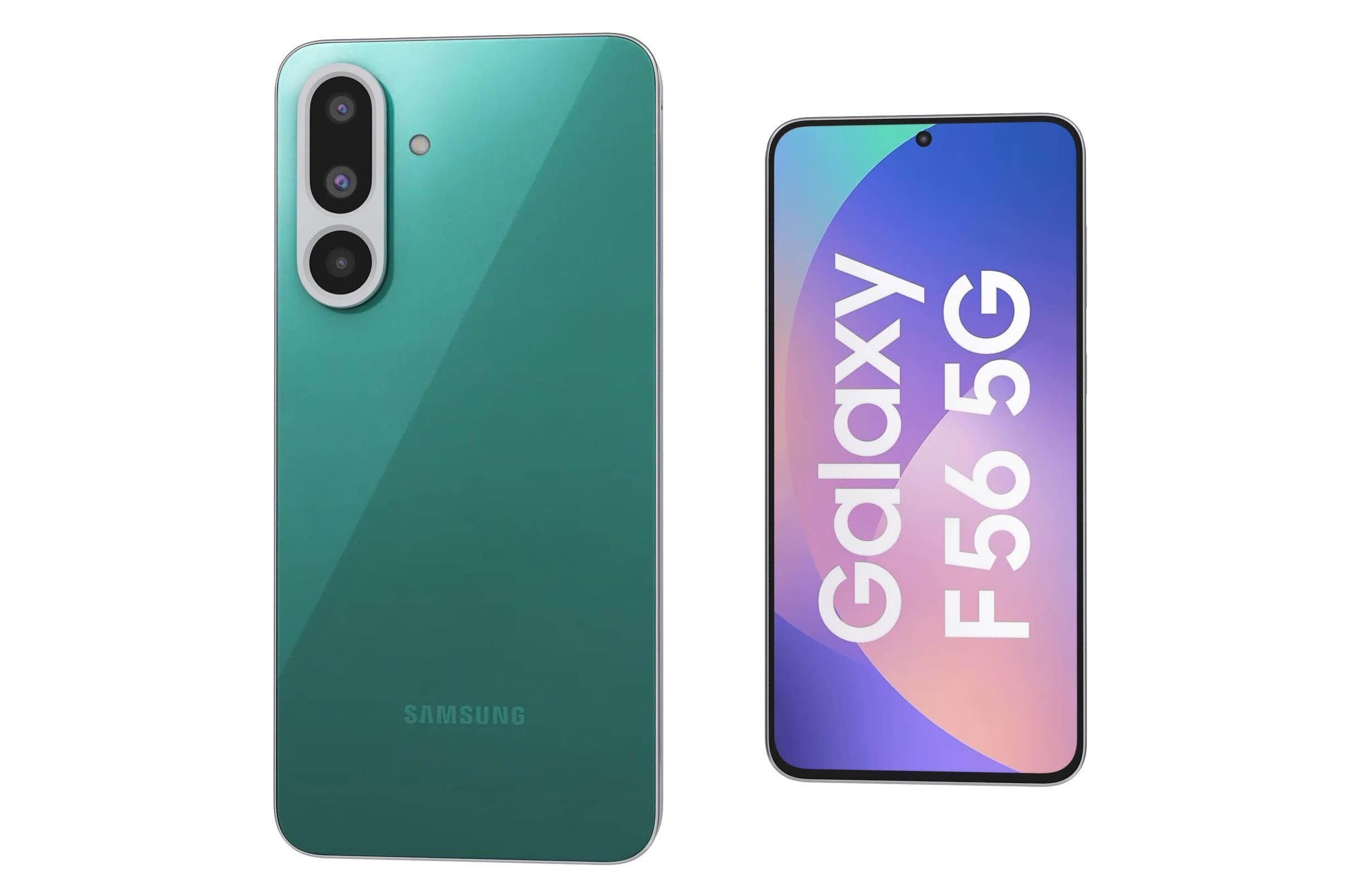 Samsung Galaxy F56 Green 3D model_7