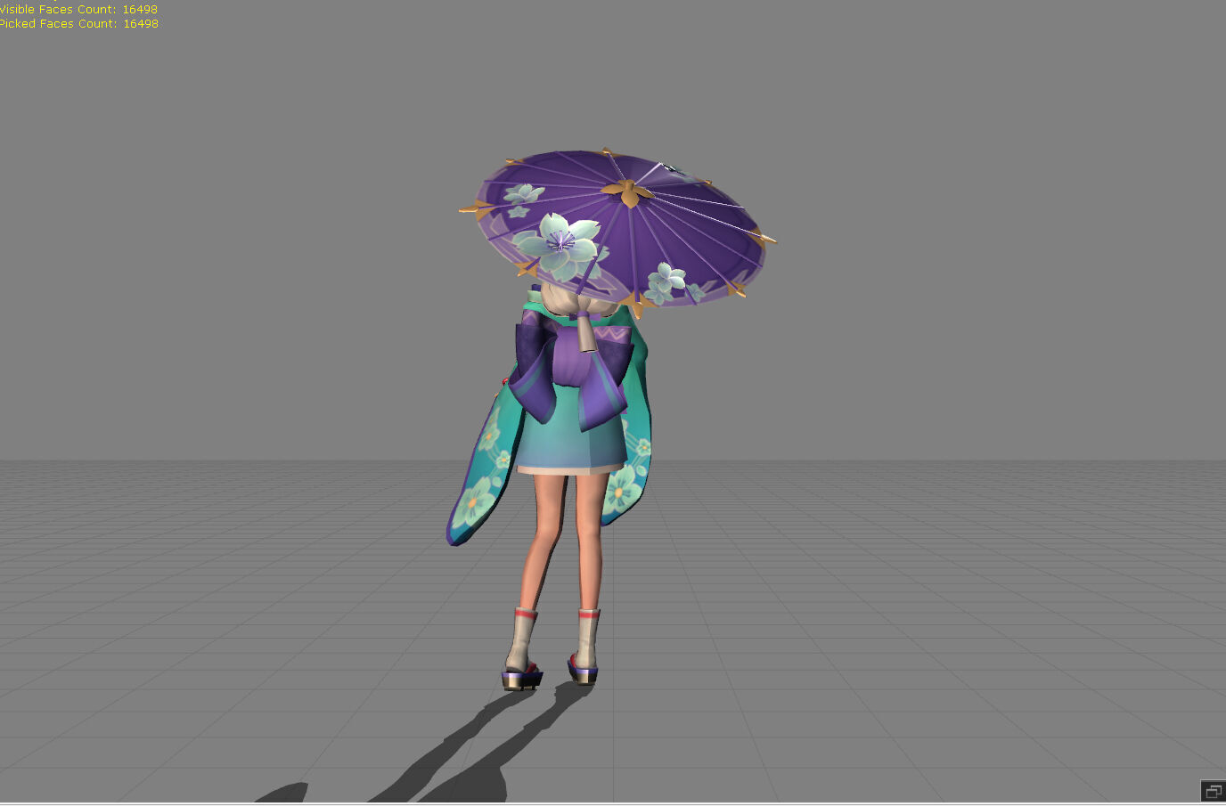 Kagura Onmyouji Master Low-poly 3D model_3