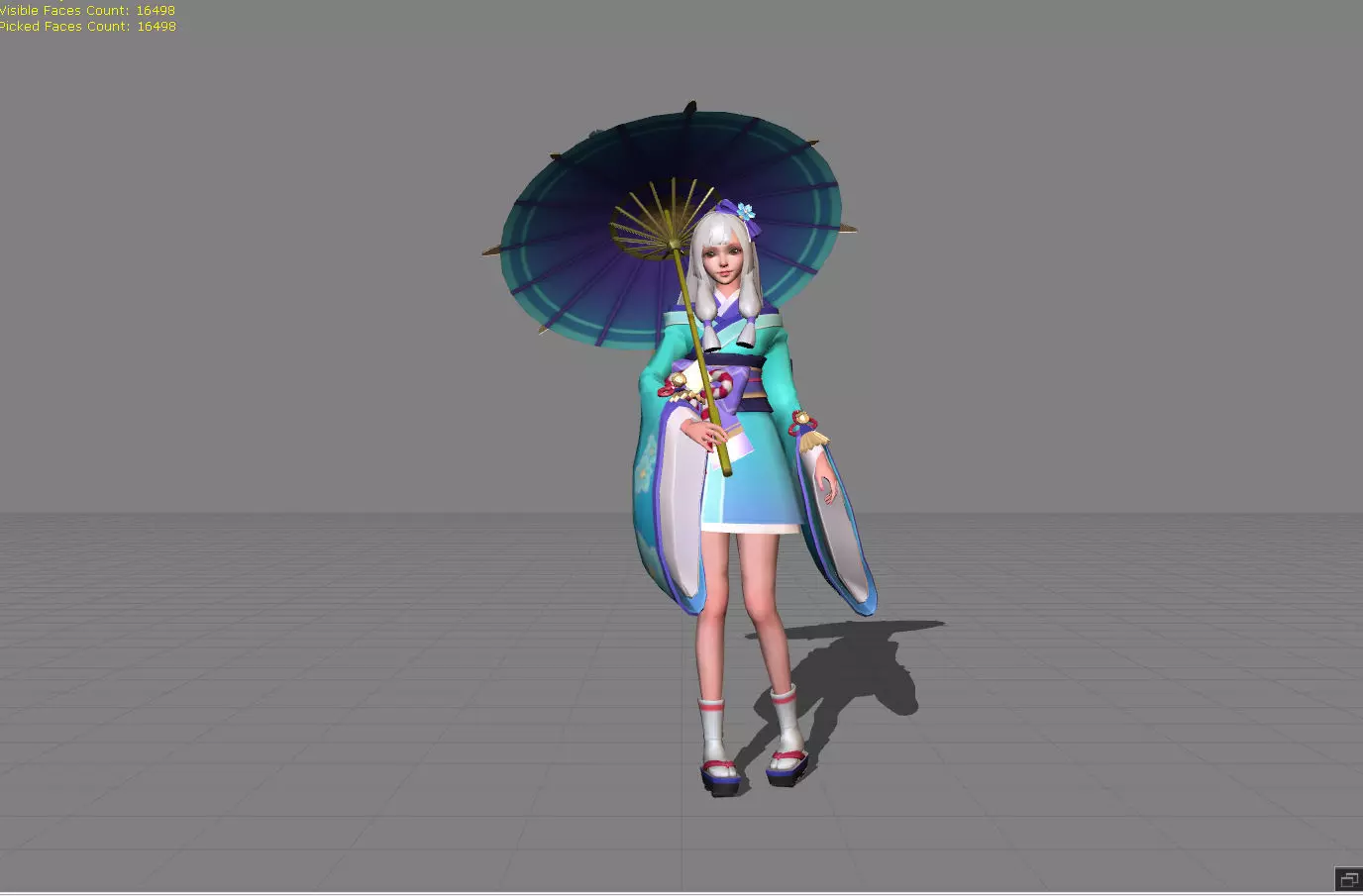 Kagura Onmyouji Master Low-poly 3D model_0