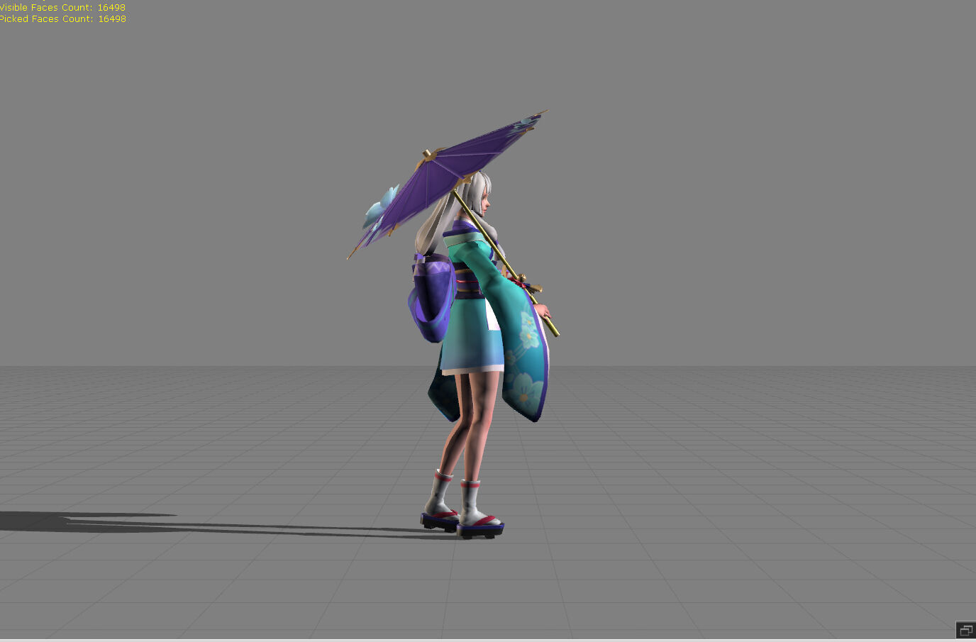 Kagura Onmyouji Master Low-poly 3D model_1