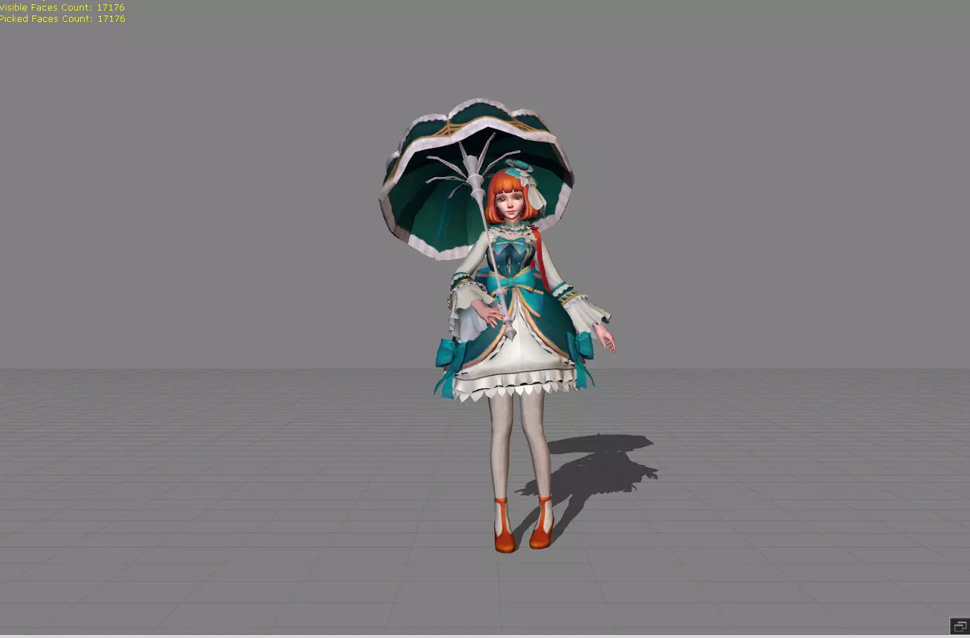 Kagura Flower Season Low-poly 3D model_0