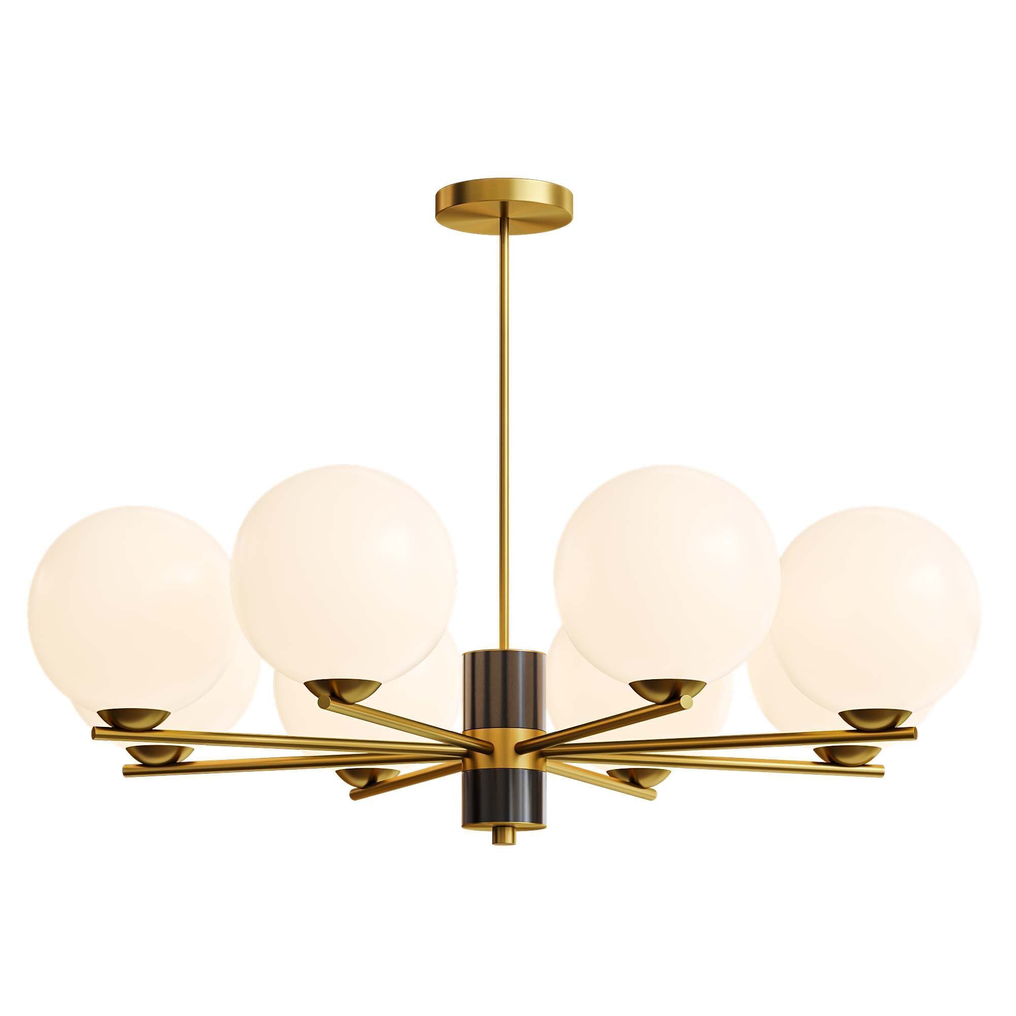 VERNER 8 lamps Low-poly 3D model_1