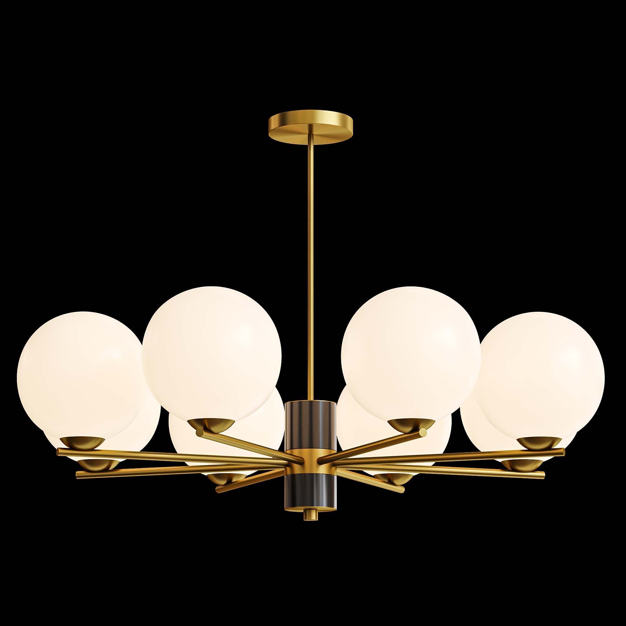 VERNER 8 lamps Low-poly 3D model_2