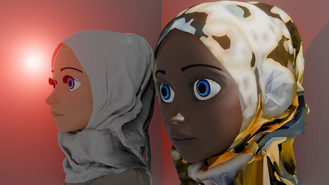 FEMME MUSULMANE EGYPE 3D model