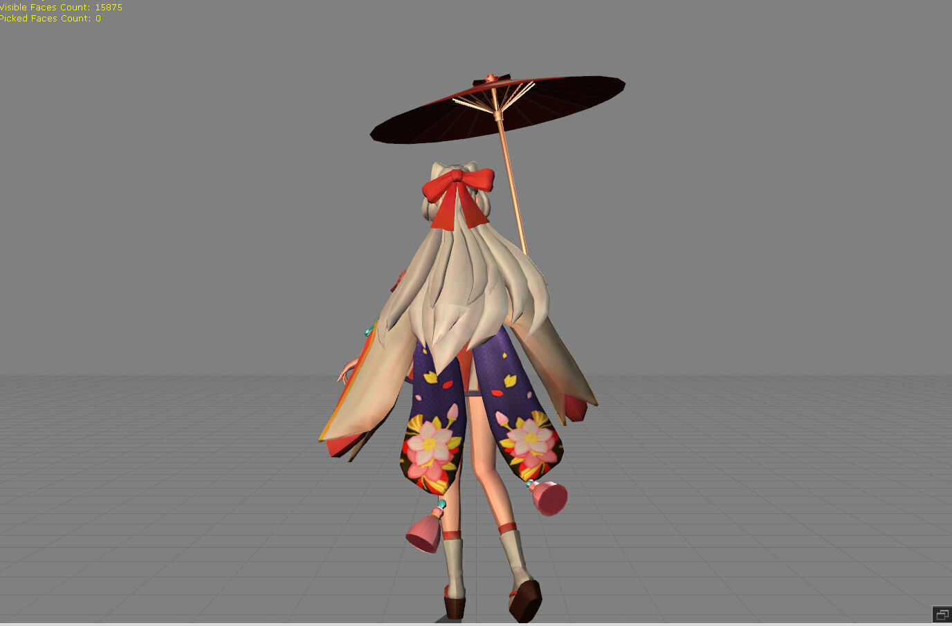 Kagura Cherry Witch Low-poly 3D model_3