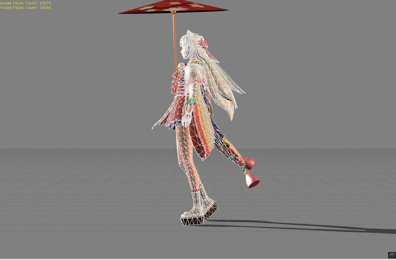 Kagura Cherry Witch Low-poly 3D model_6