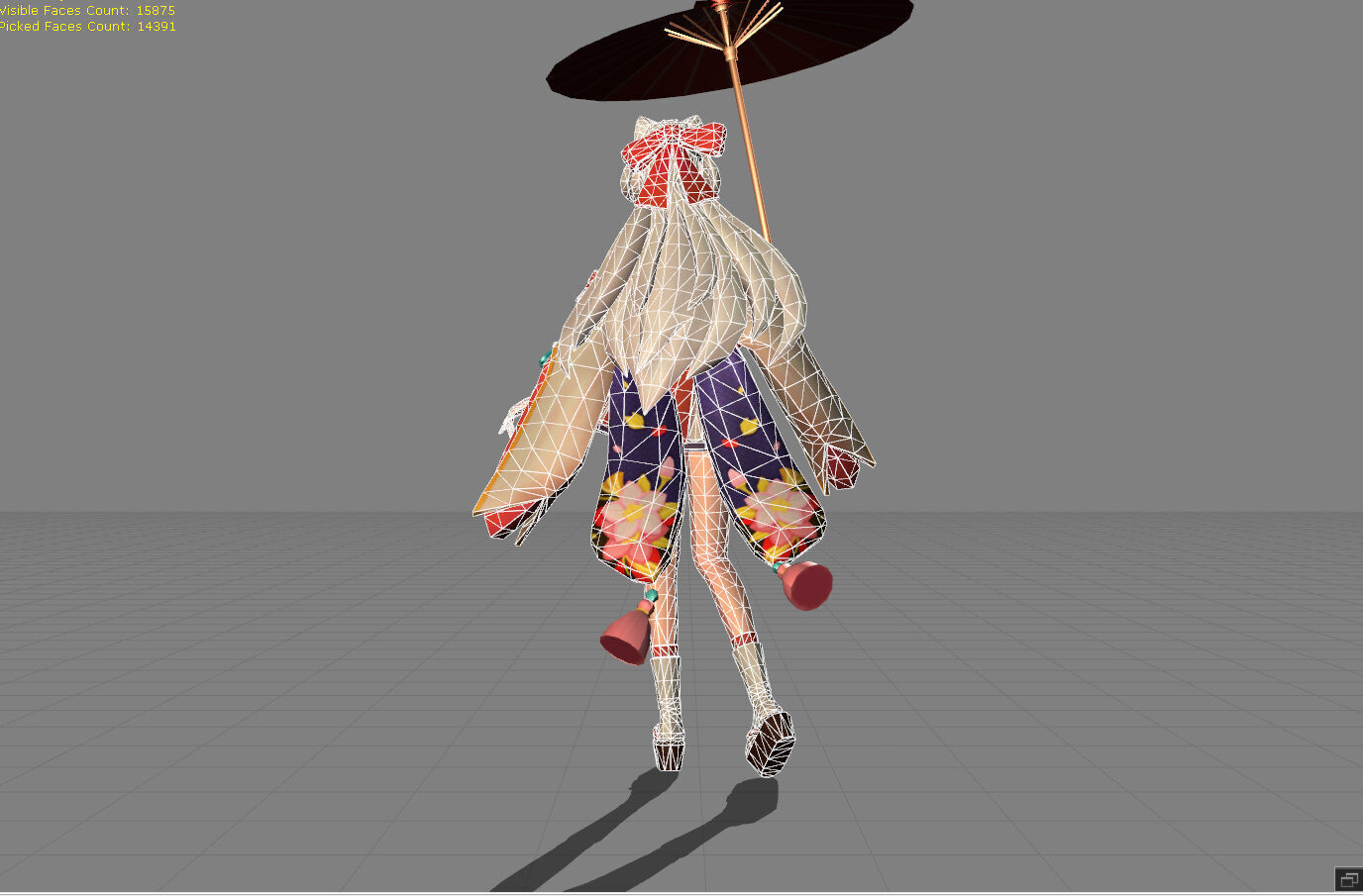 Kagura Cherry Witch Low-poly 3D model_7