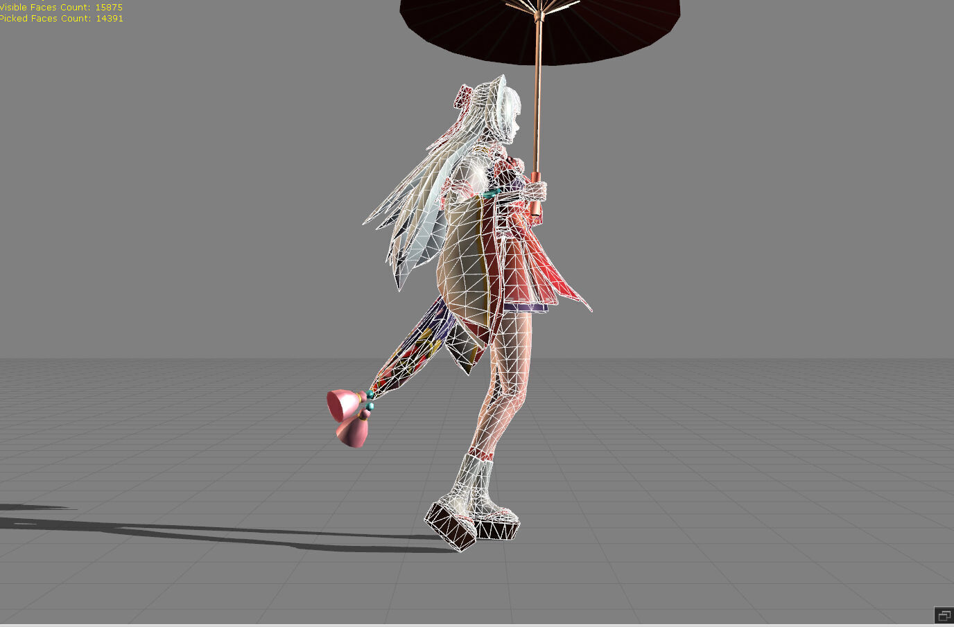 Kagura Cherry Witch Low-poly 3D model_5