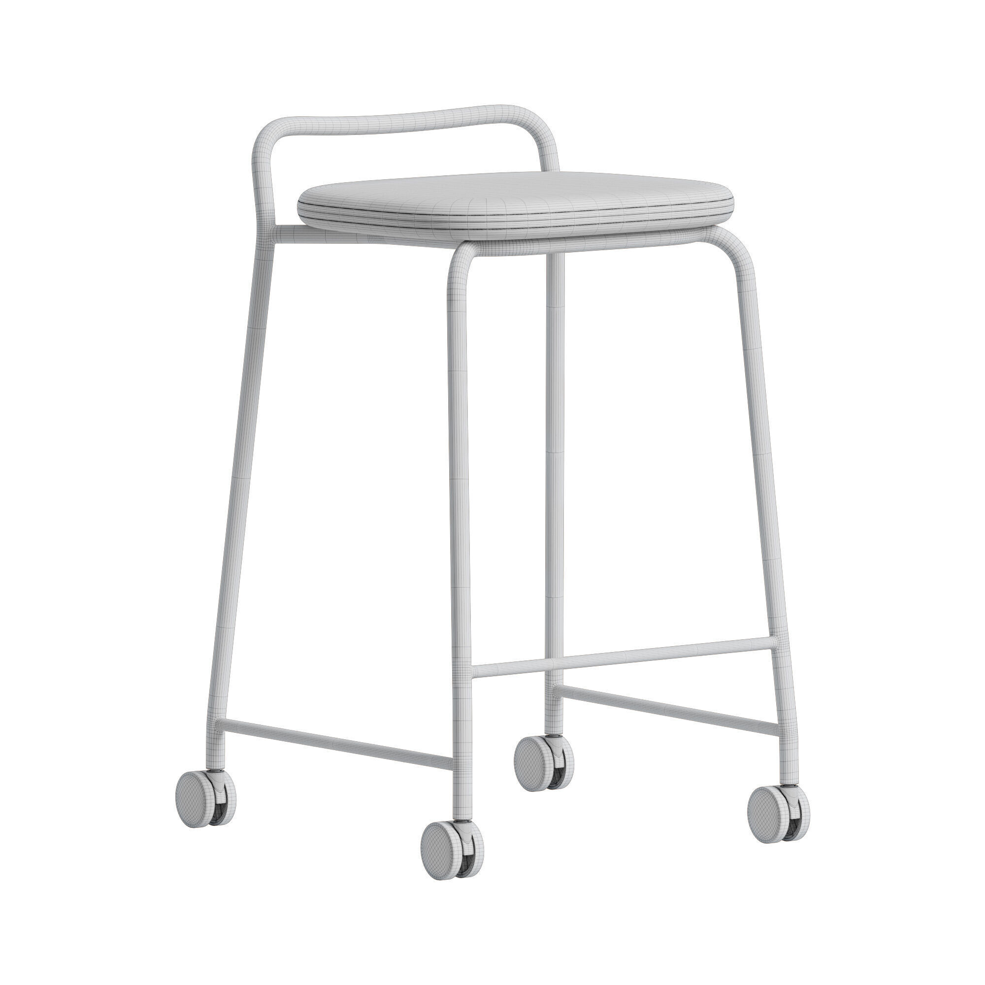 Skandiform Soft Top S-1069 Bar Stool 3D model_9