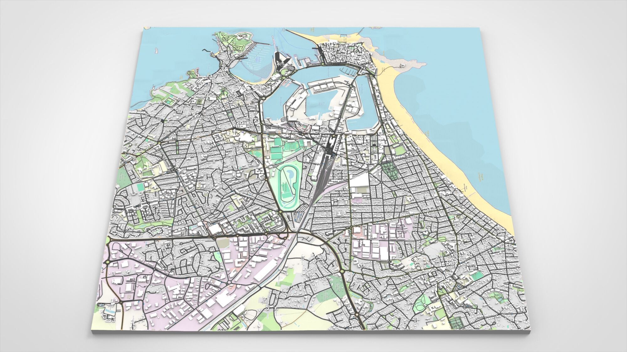 Cityscape Saint-Malo France 3D model_10