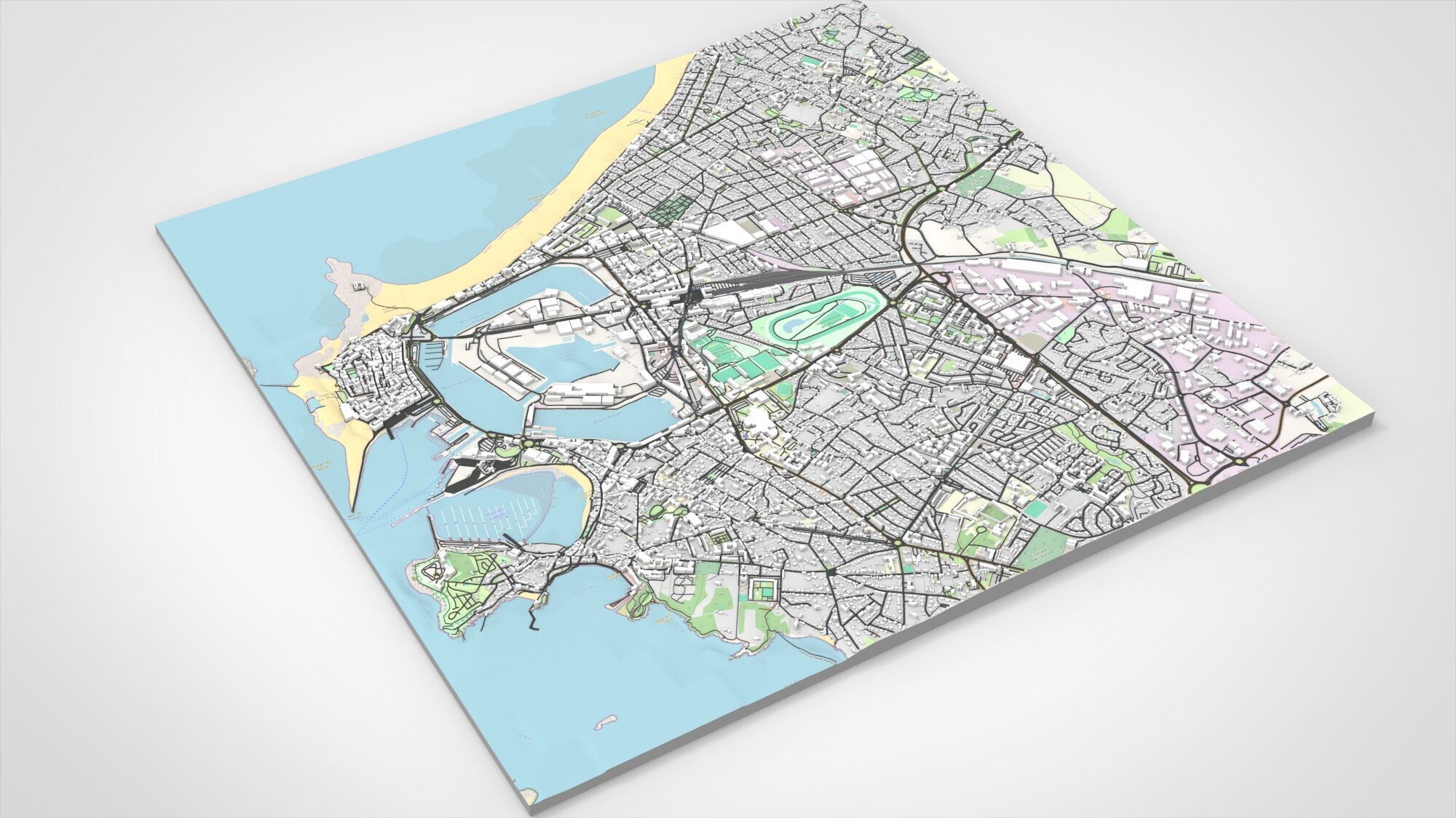 Cityscape Saint-Malo France 3D model_12