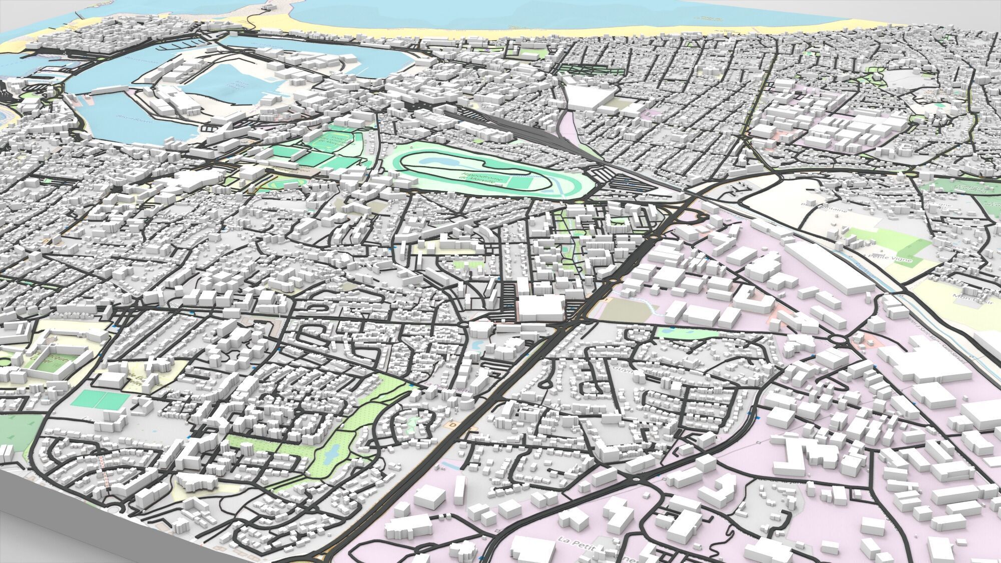 Cityscape Saint-Malo France 3D model_6