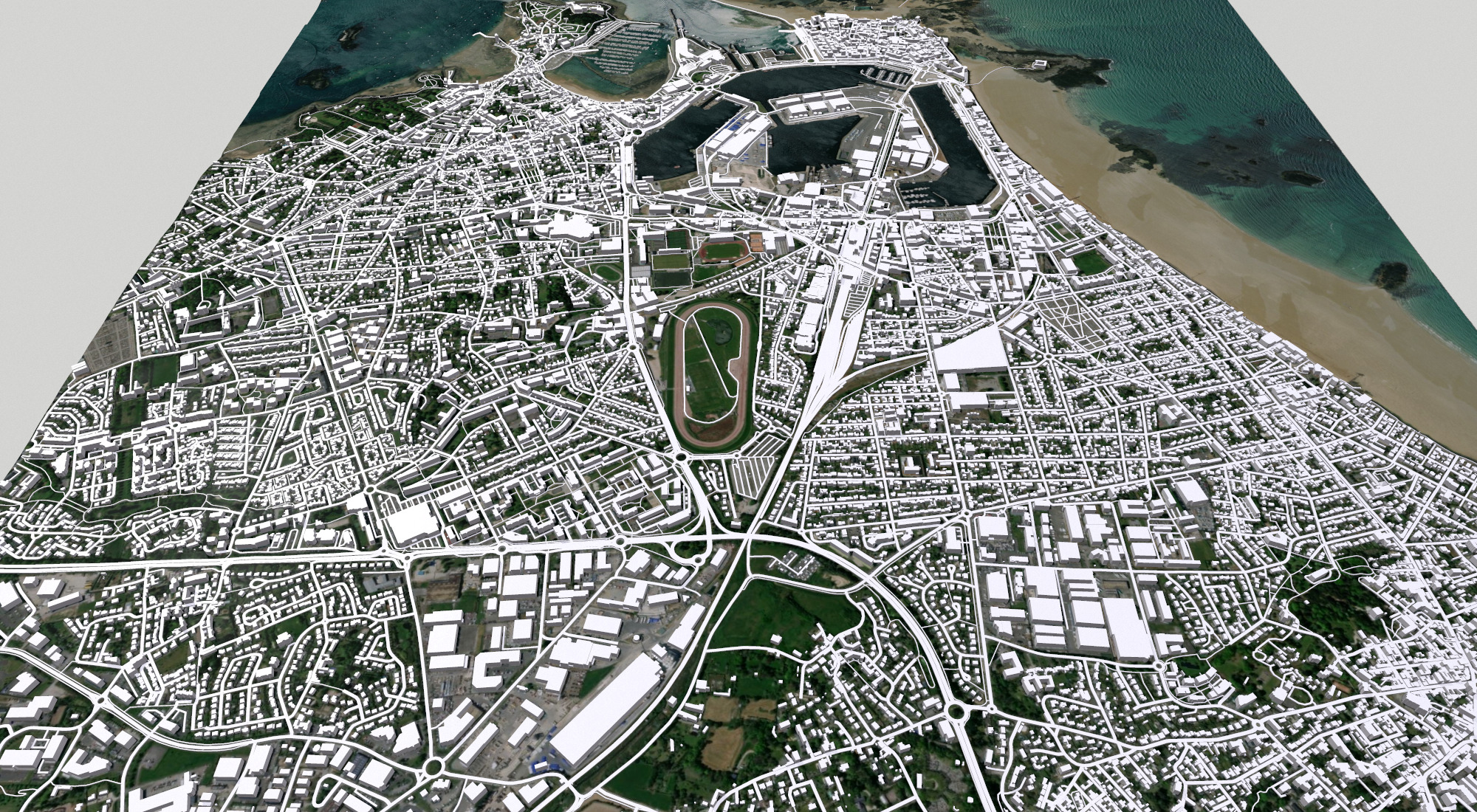 Cityscape Saint-Malo France 3D model_7