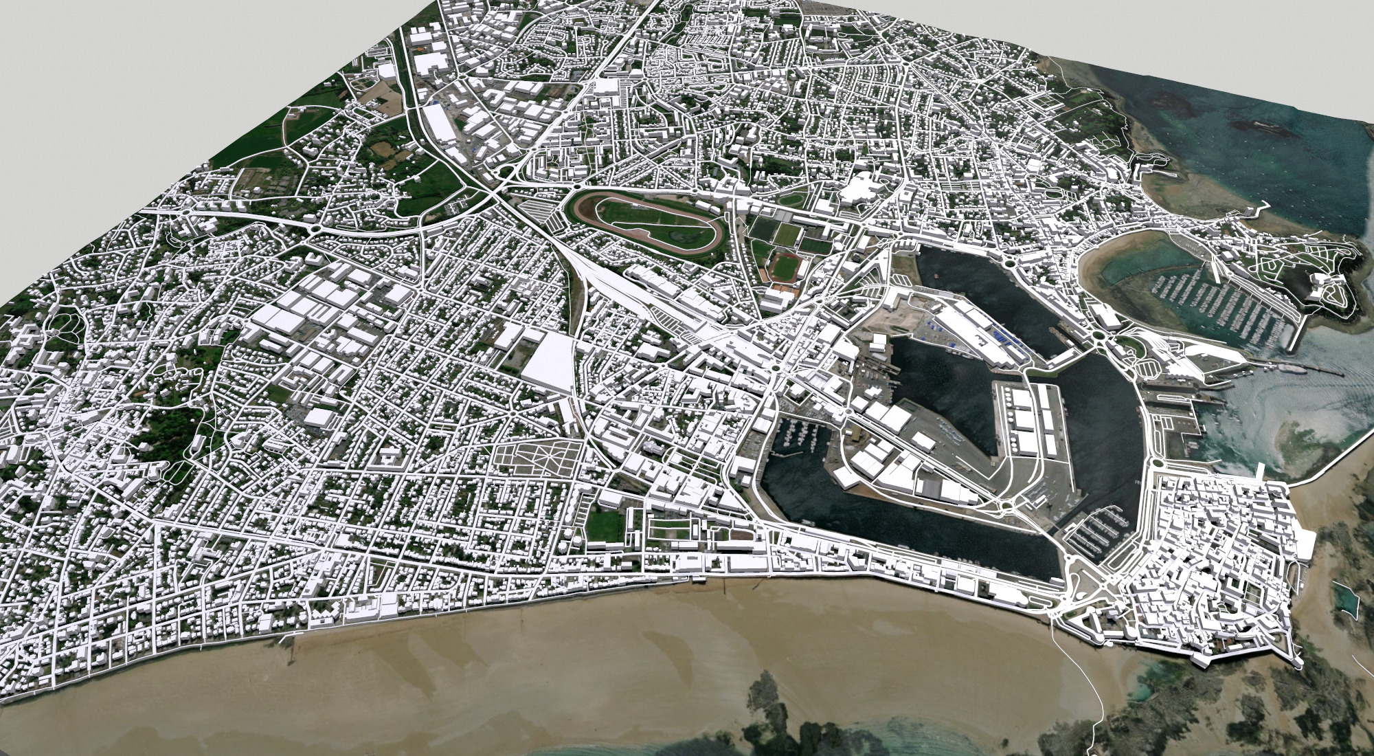 Cityscape Saint-Malo France 3D model_11