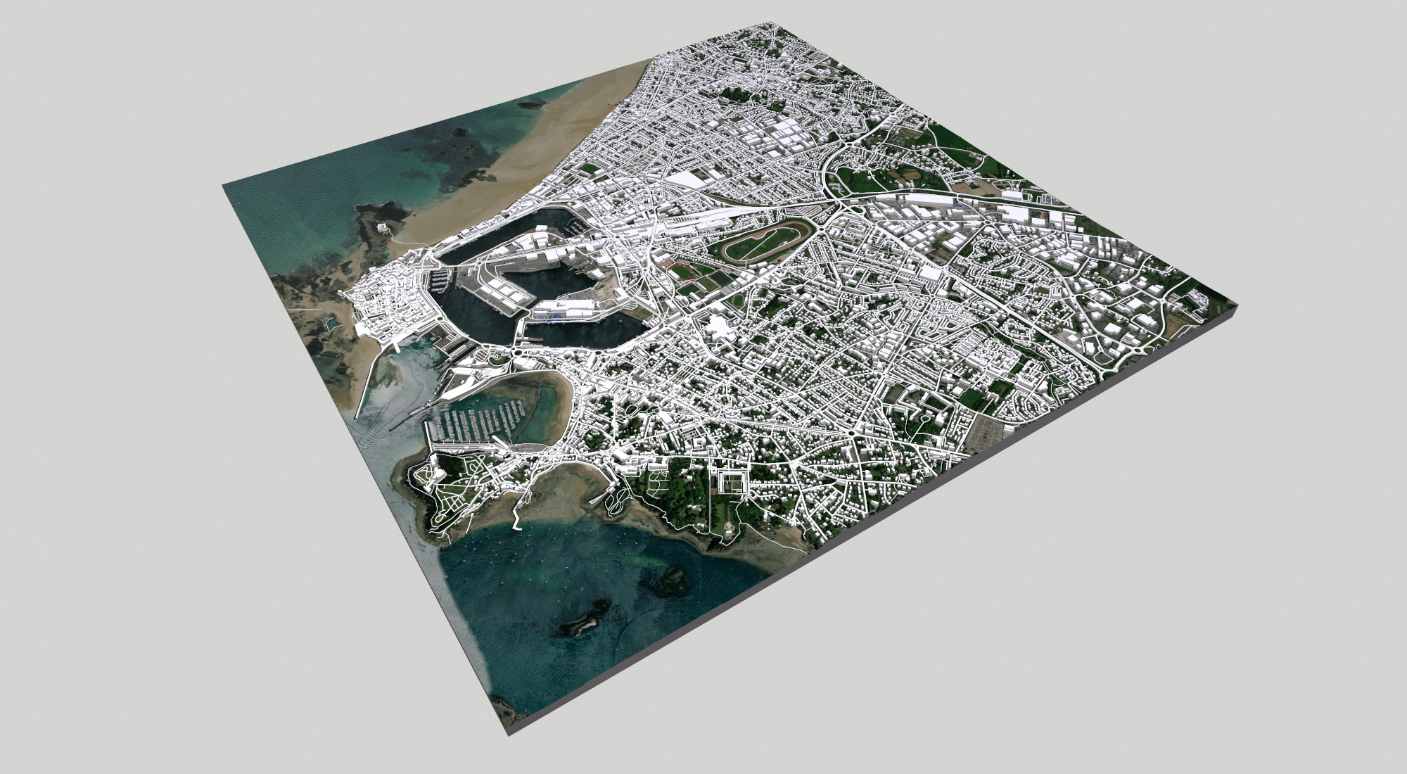 Cityscape Saint-Malo France 3D model_13