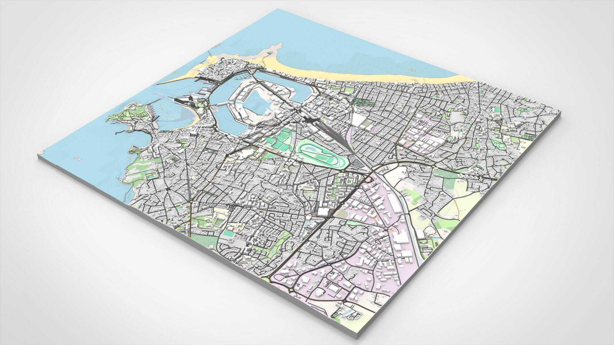 Cityscape Saint-Malo France 3D model_14