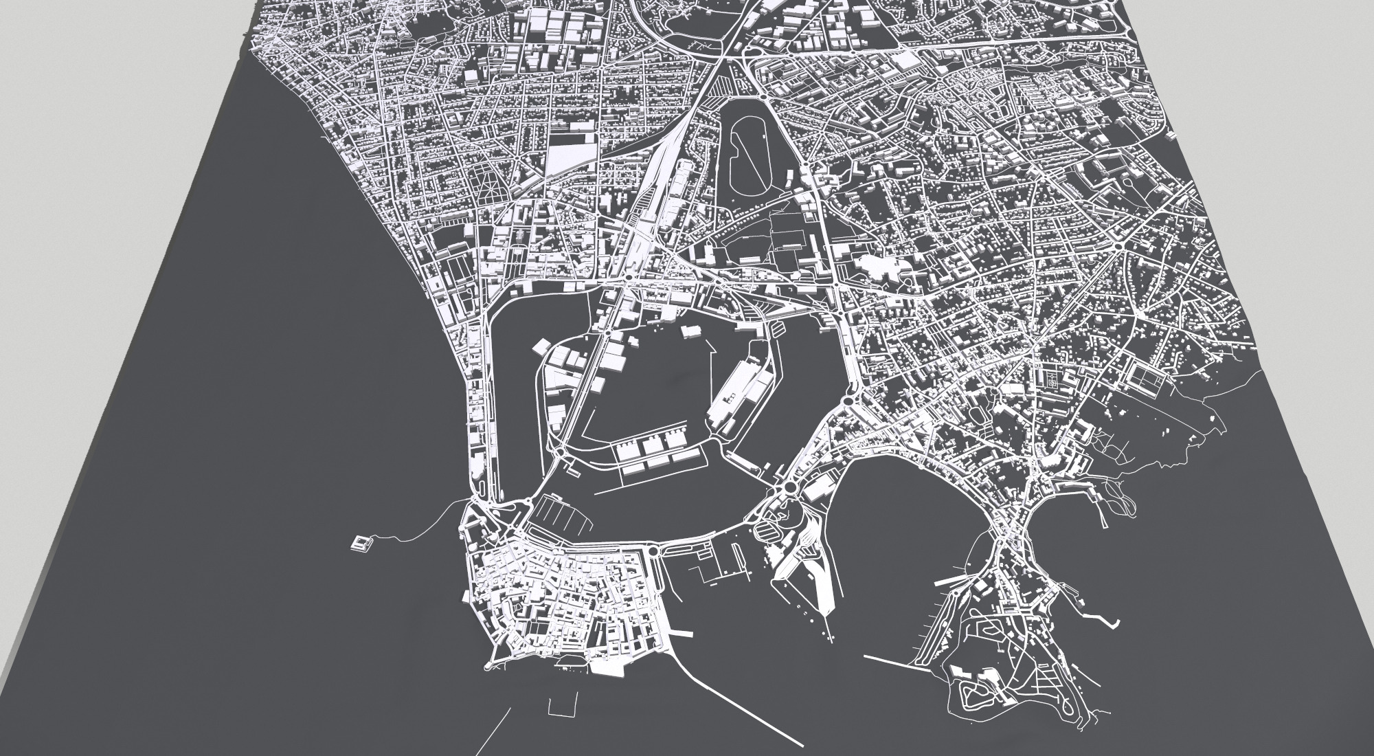 Cityscape Saint-Malo France 3D model_9