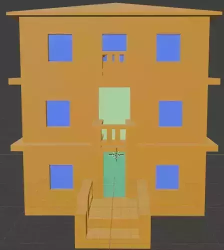 Low-poly big house