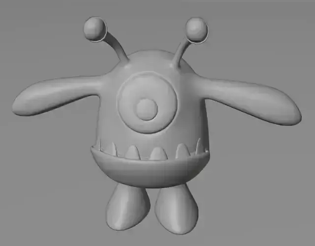 Alien Monster 3D Model  Low Poly