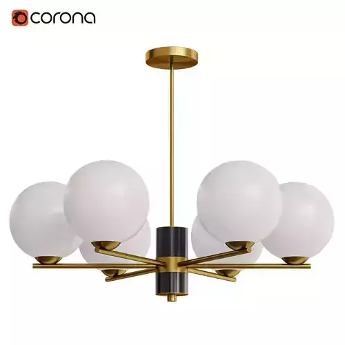 VERNER 6 lamps Low-poly 3D model