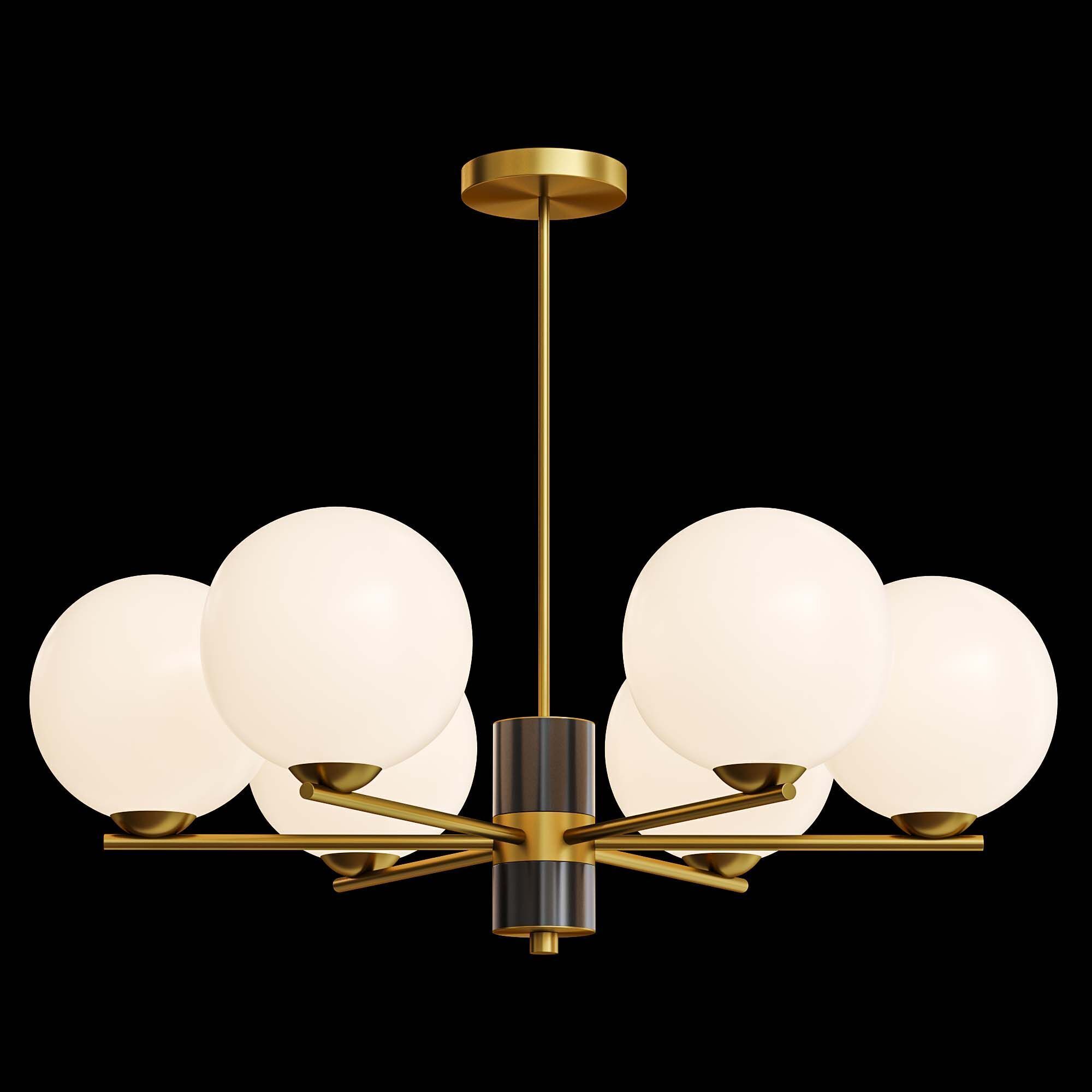 VERNER 6 lamps Low-poly 3D model_2