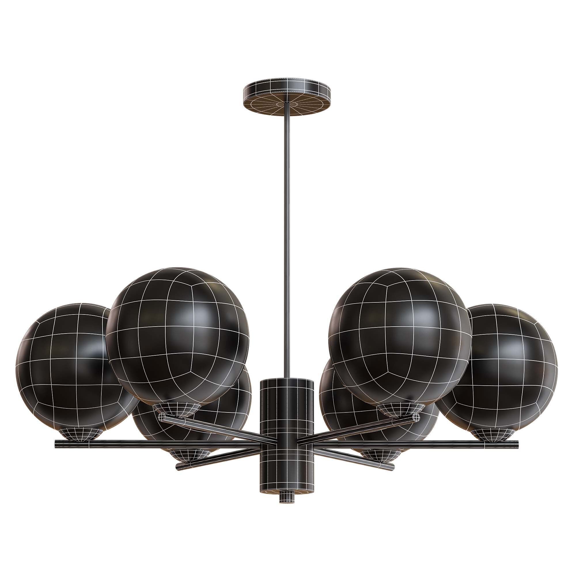 VERNER 6 lamps Low-poly 3D model_3