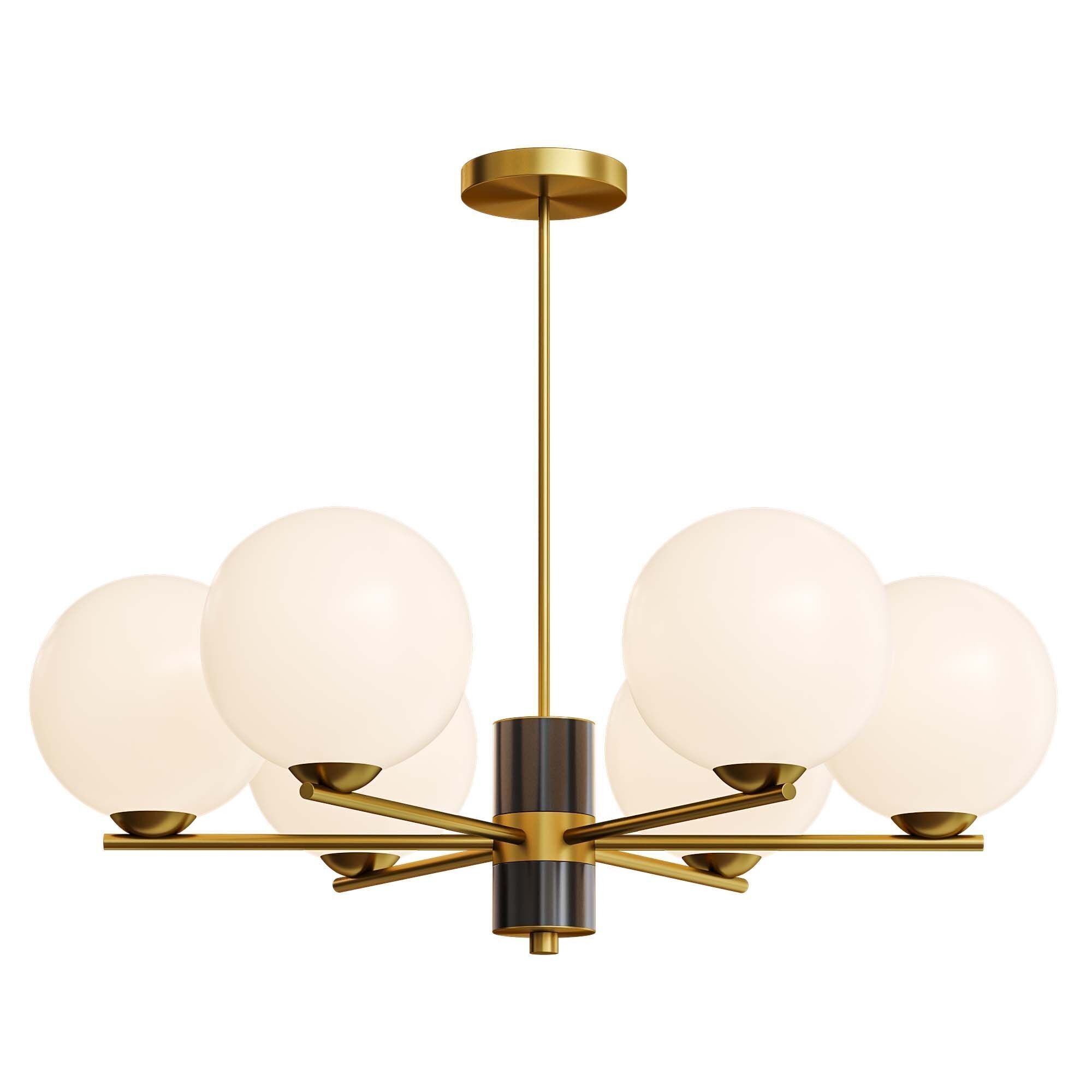 VERNER 6 lamps Low-poly 3D model_1