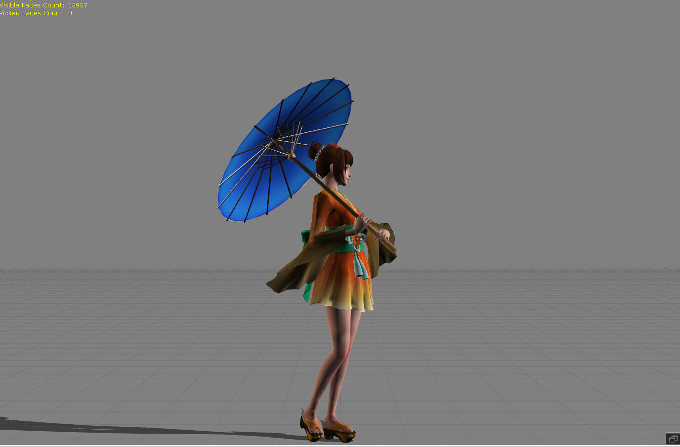 Kagura Summer Festival Low-poly 3D model_1