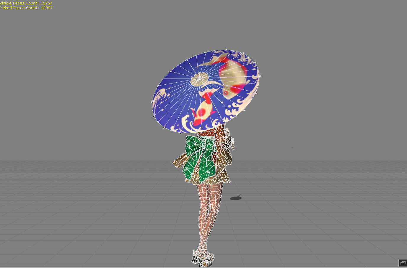 Kagura Summer Festival Low-poly 3D model_7
