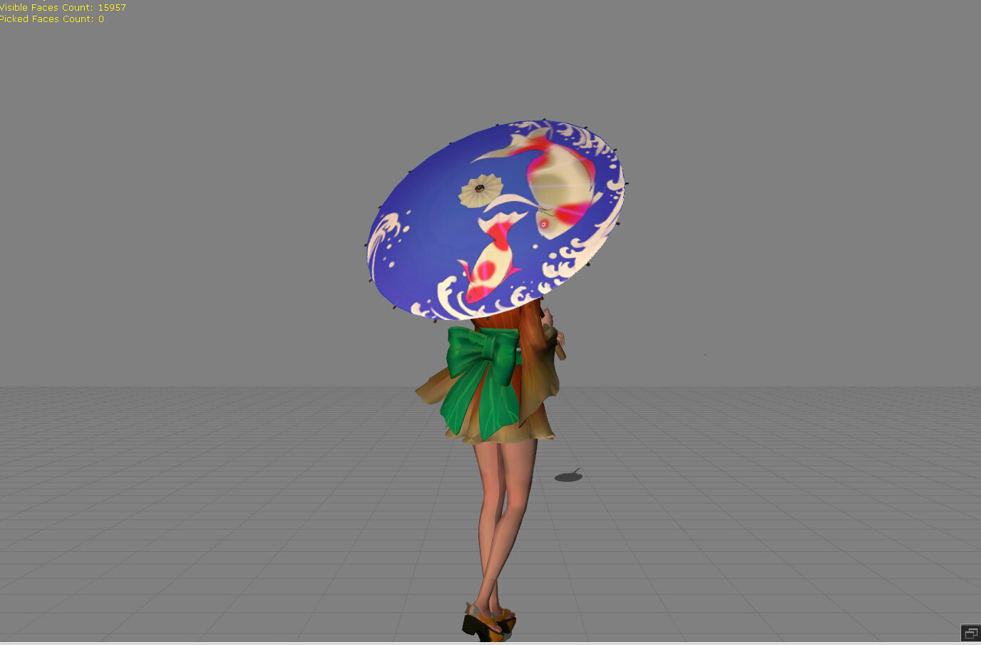 Kagura Summer Festival Low-poly 3D model_3