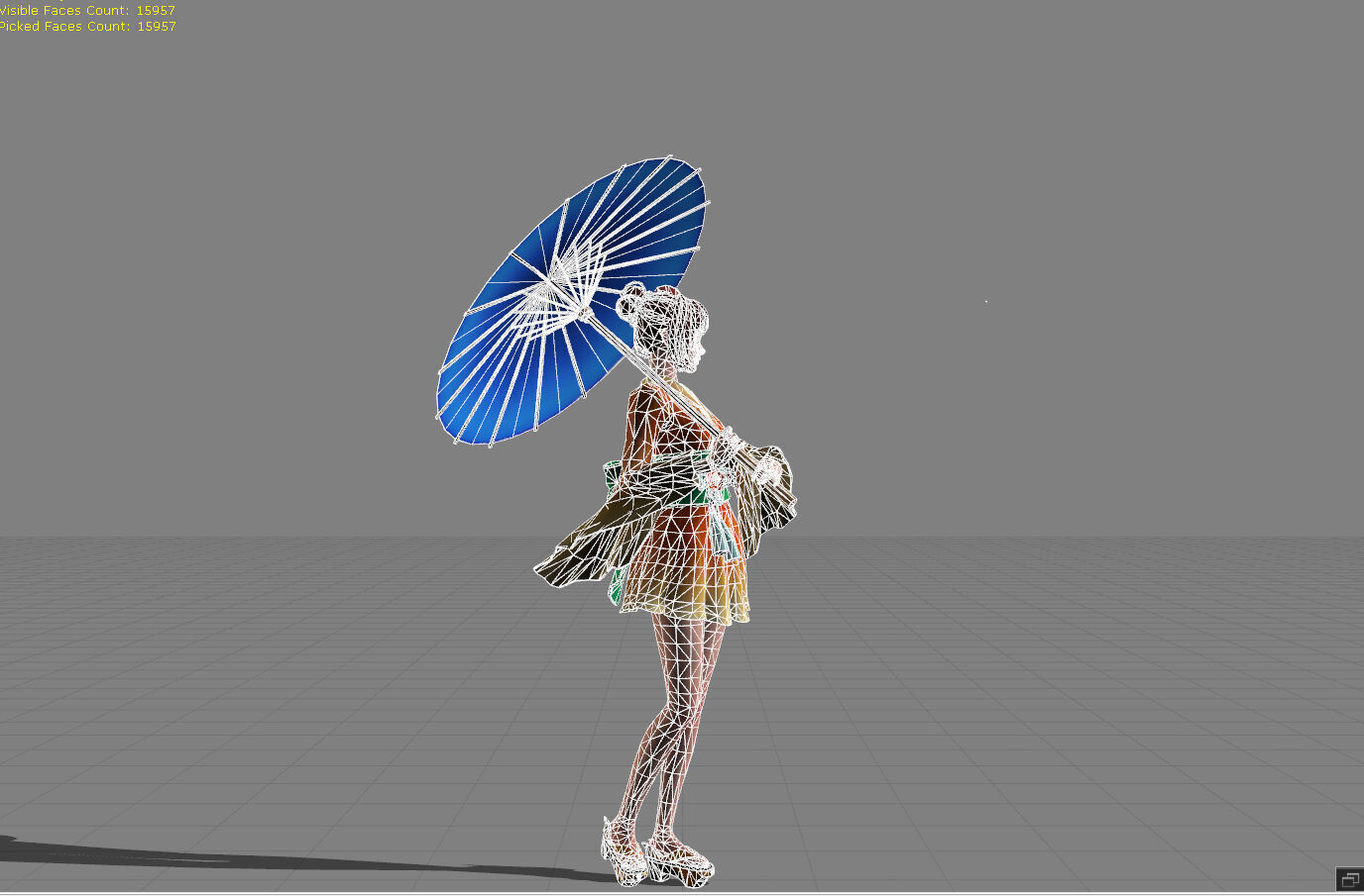 Kagura Summer Festival Low-poly 3D model_5