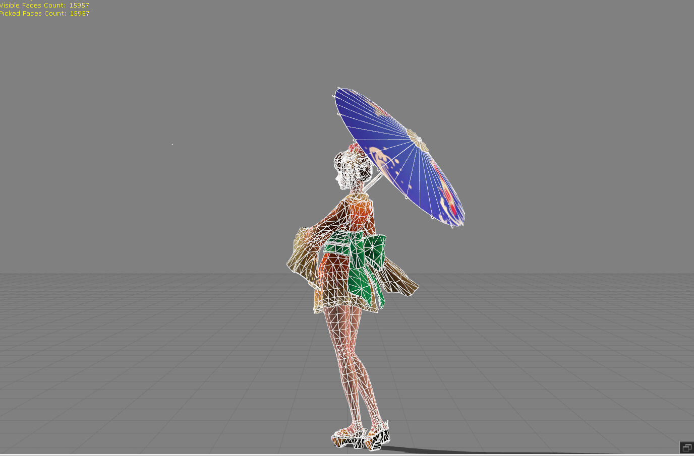 Kagura Summer Festival Low-poly 3D model_6