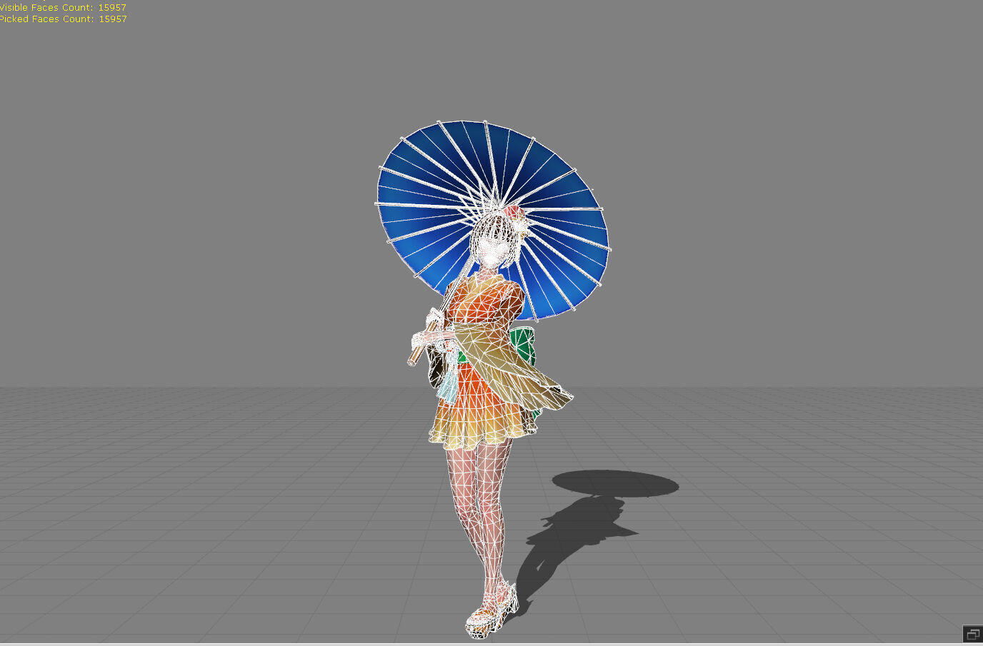 Kagura Summer Festival Low-poly 3D model_4