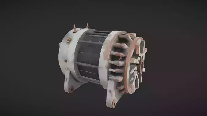 rusty industrial electric motor