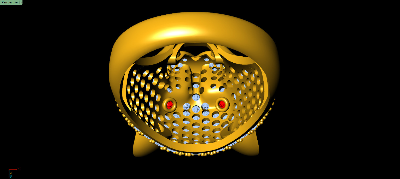 Tiger Ring 3D print model_12