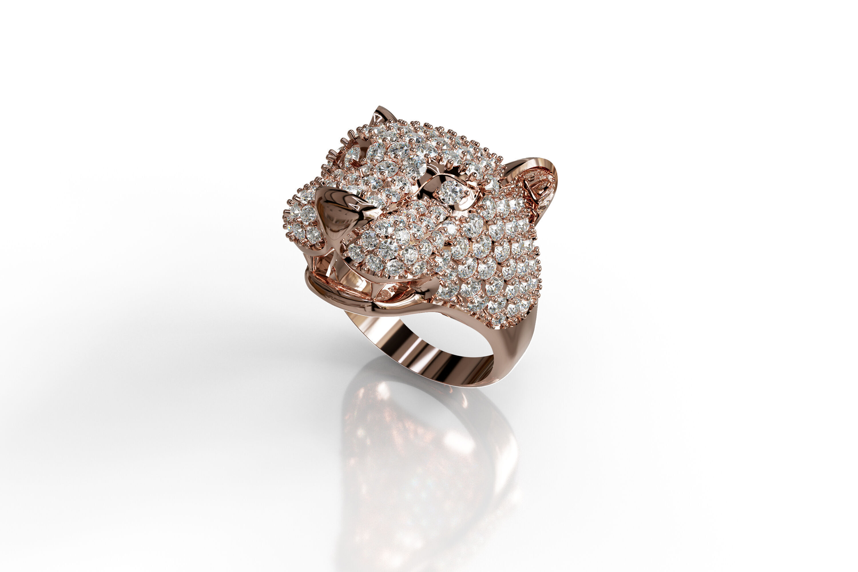 Tiger Ring 3D print model_2