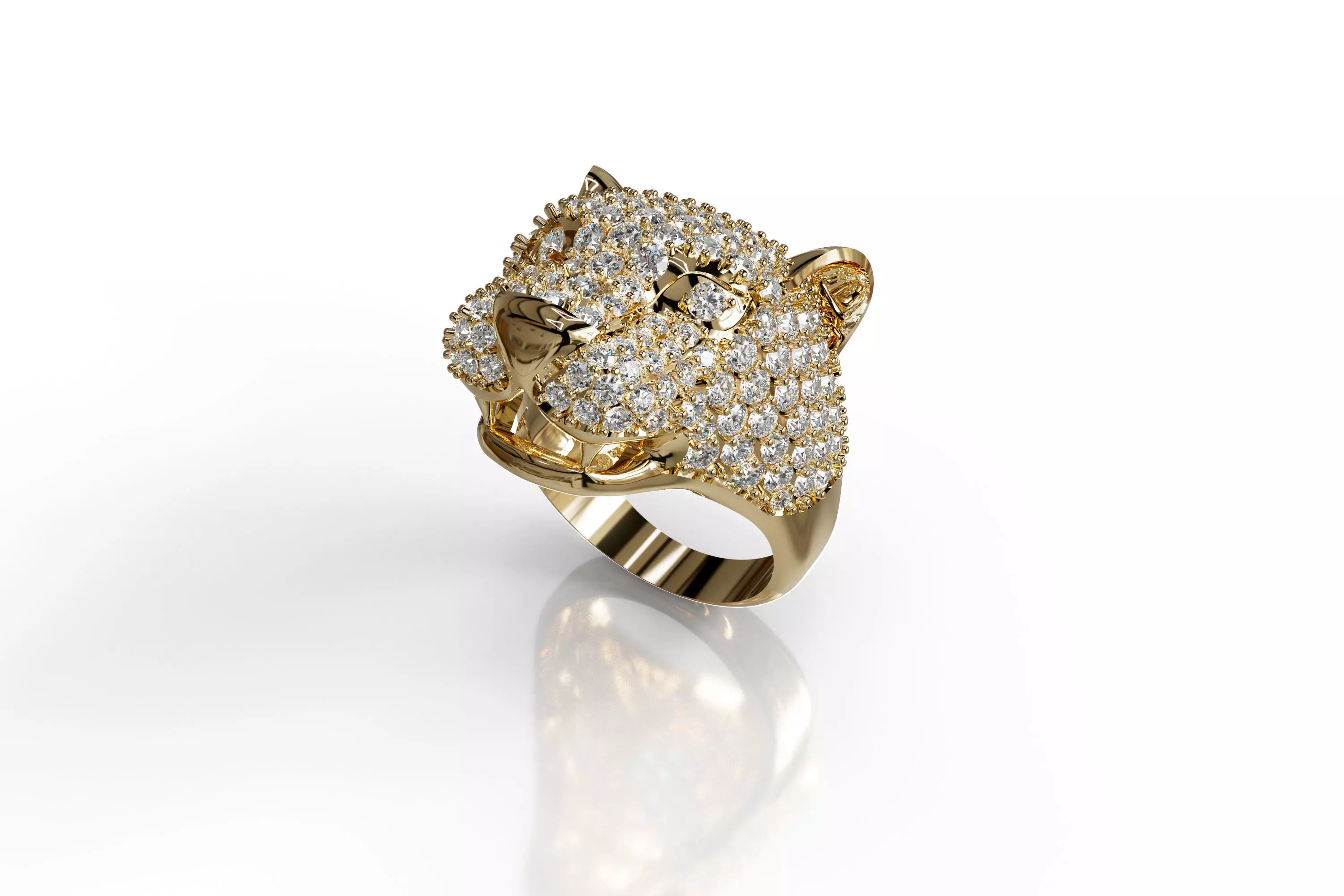 Tiger Ring 3D print model_1