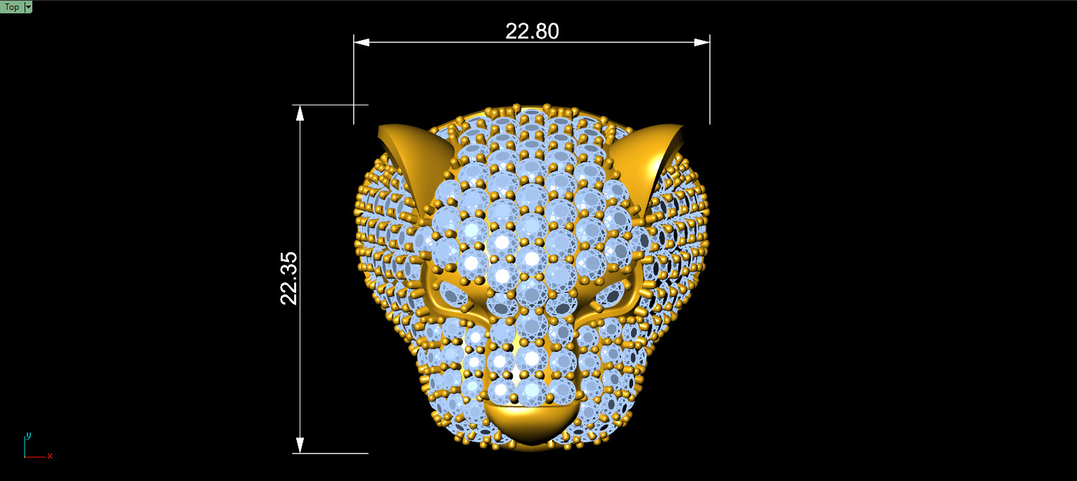 Tiger Ring 3D print model_4