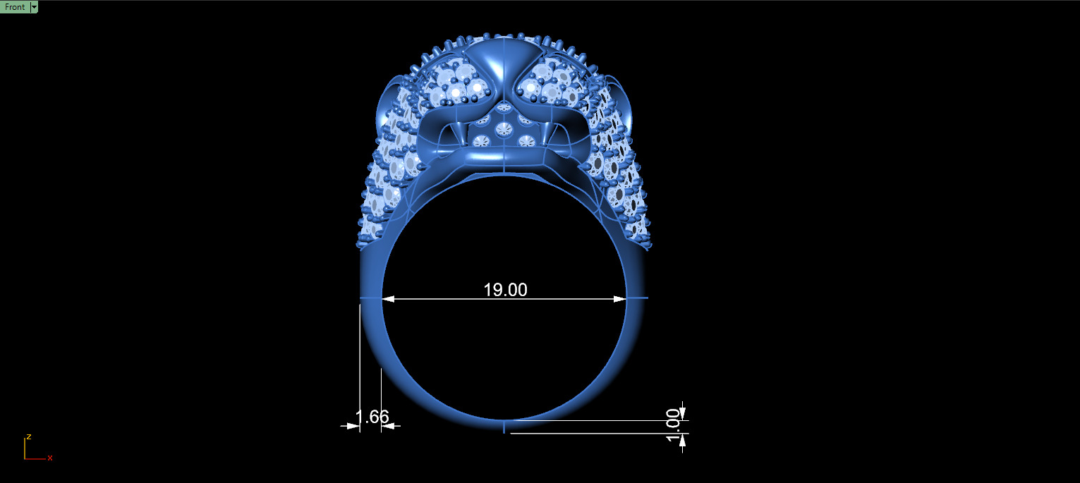 Tiger Ring 3D print model_5