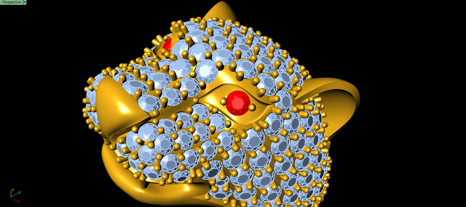 Tiger Ring 3D print model_8