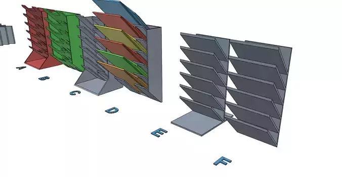 Spice bags organizer easy print without support