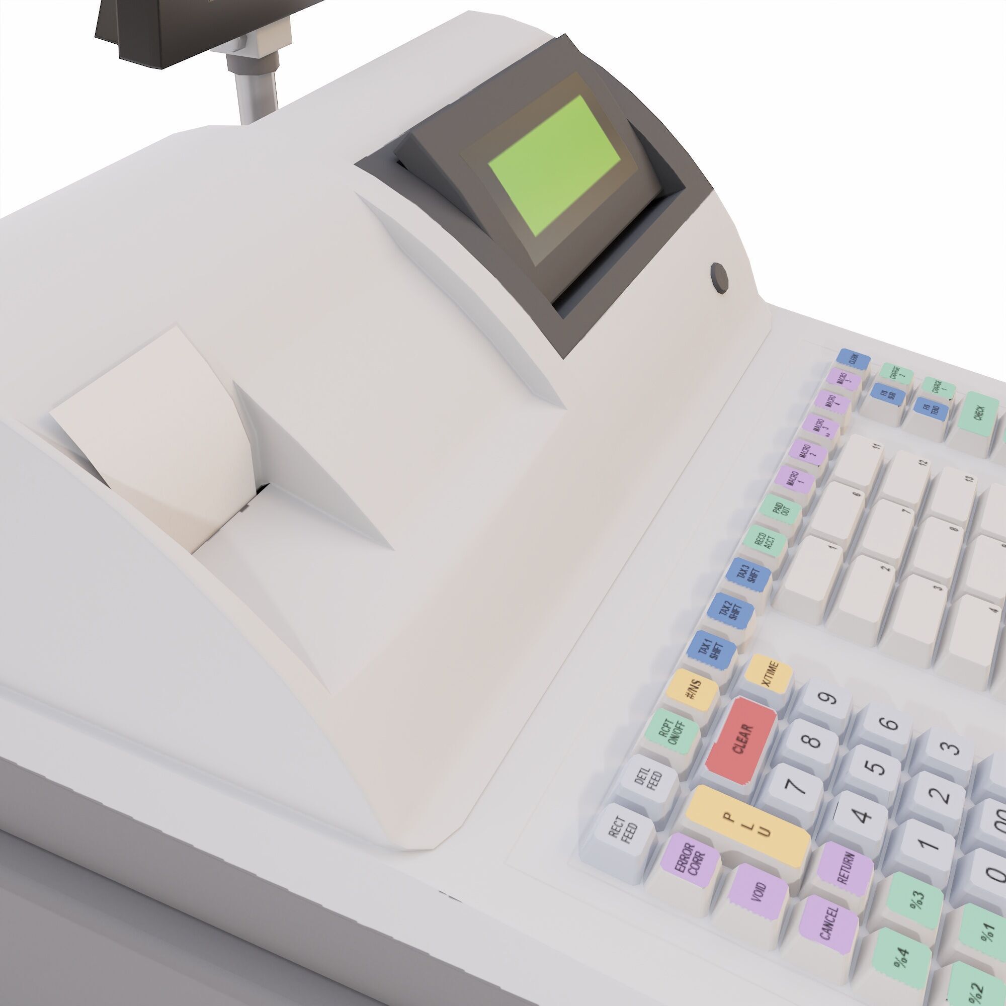 Billing machine lowpoly 3d model Low-poly 3D model_6