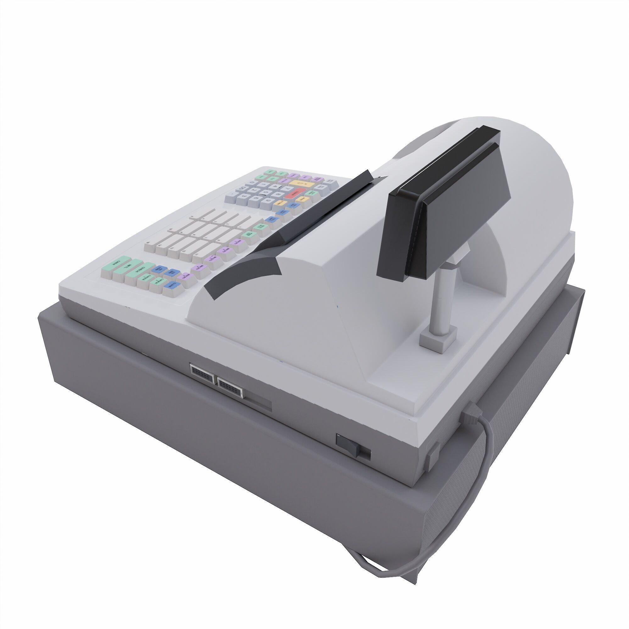 Billing machine lowpoly 3d model Low-poly 3D model_4