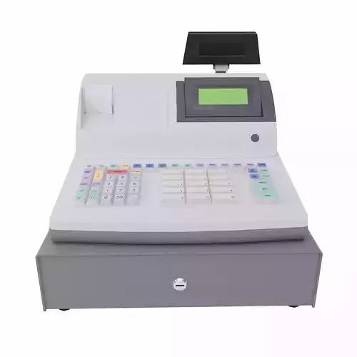 Billing machine lowpoly 3d model
