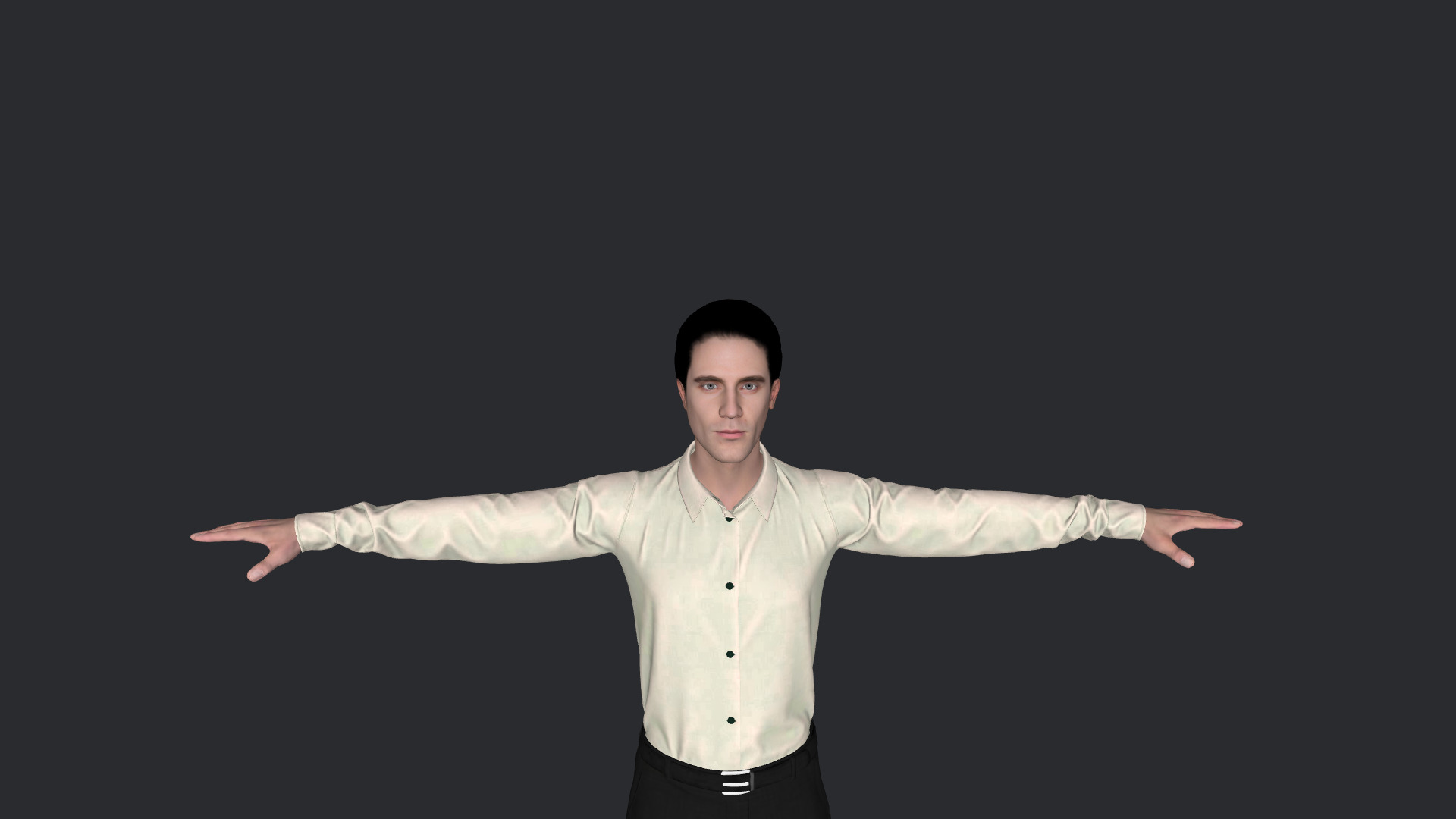 Yann Bean  Hyper Realistic Full Body  Rigged 3D Character 3D model_11