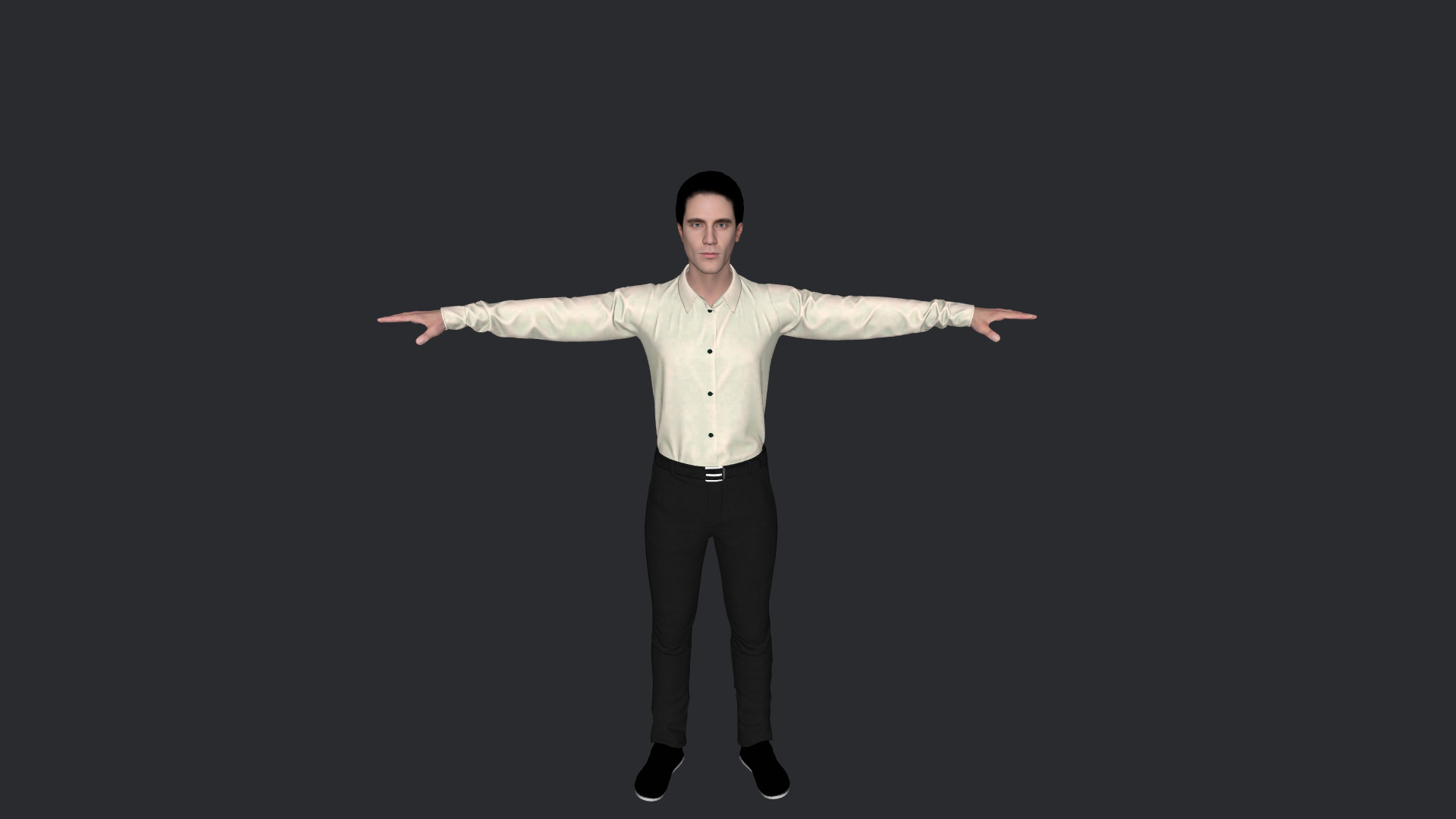 Yann Bean  Hyper Realistic Full Body  Rigged 3D Character 3D model_12
