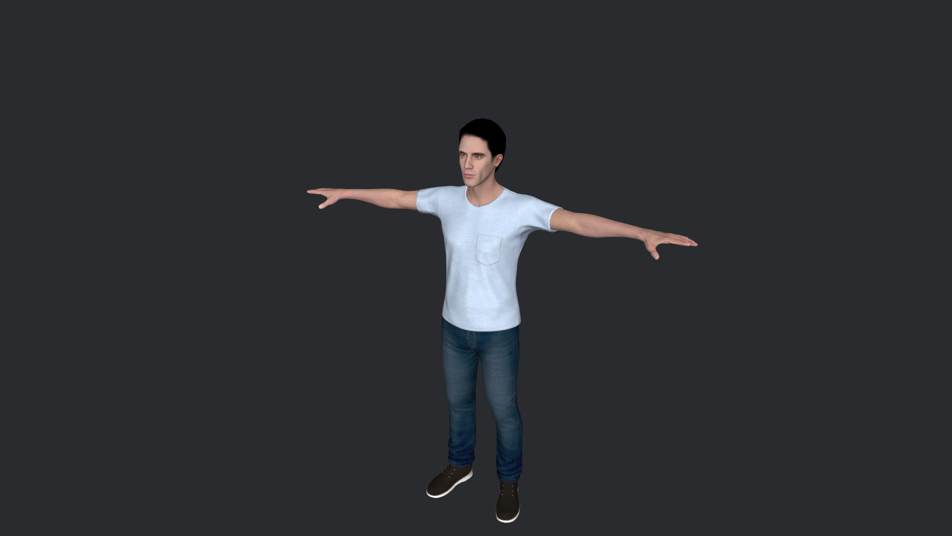Yann Bean  Hyper Realistic Full Body  Rigged 3D Character 3D model_8
