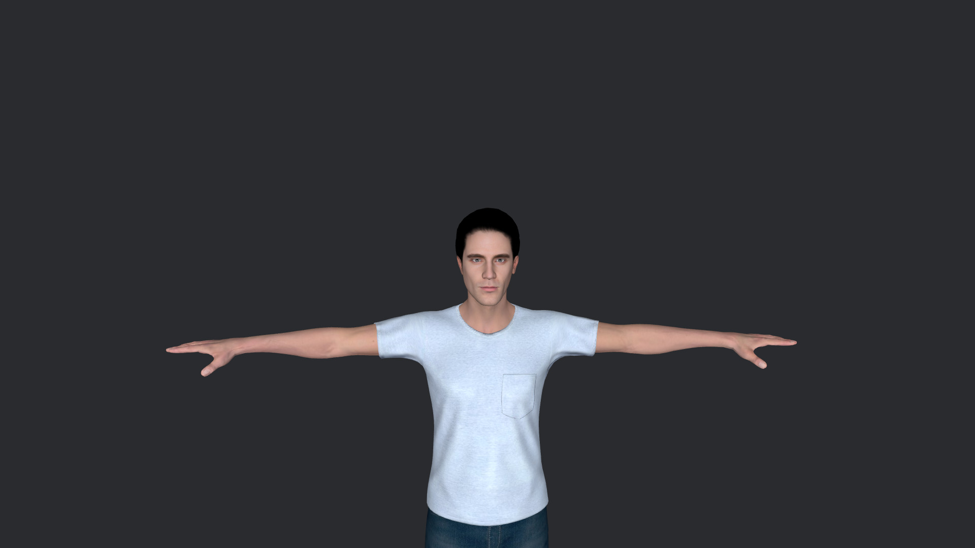 Yann Bean  Hyper Realistic Full Body  Rigged 3D Character 3D model_6