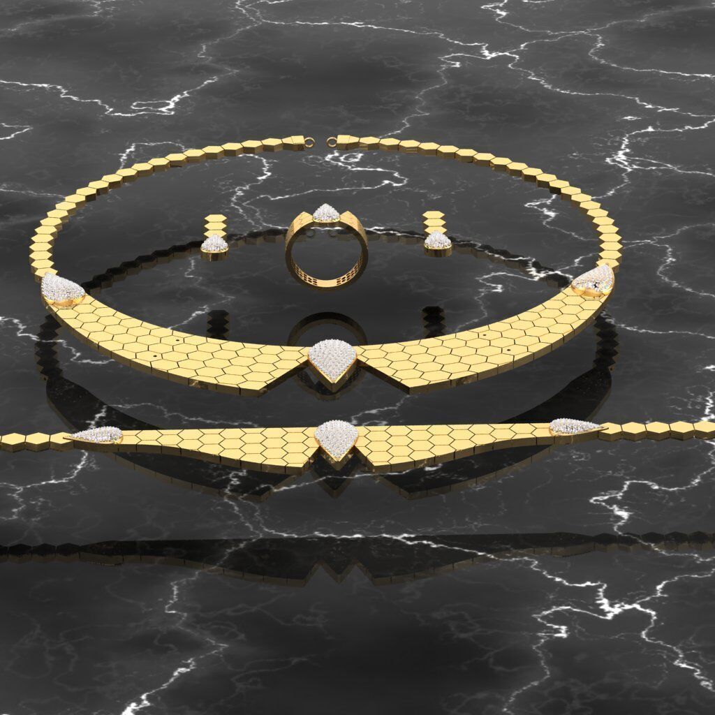 petek set 3D print model_1