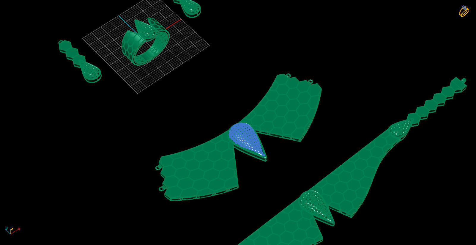 petek set 3D print model_6